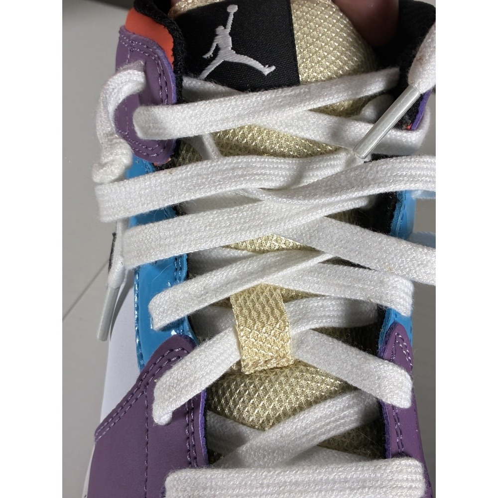 Nike Womens Air Jordan 1 Mid SE CW1140 Multicolor Basketball Shoes Sneakers 8 - Picture 4 of 9